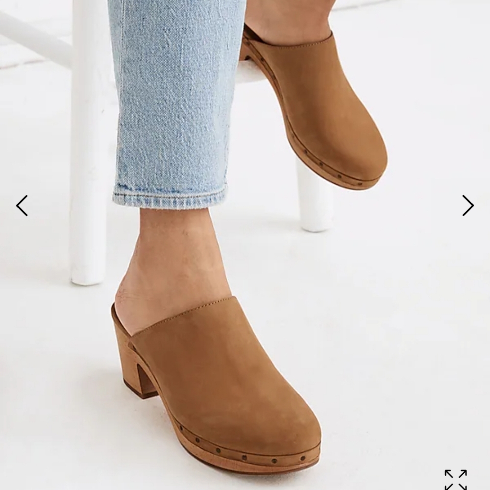 Madewell Ayanna Clogs, size 8 in Acorn - Picture 2 of 7